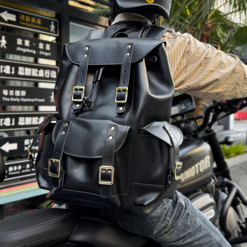 Leather Backpack Vintage - 새로운 도착 가죽 배낭 럭셔리 남자