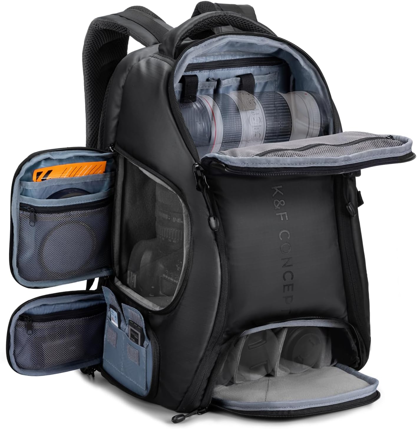 Laptop Backpack 15.6 - K&F CONCEPT 카메라 백팩, 25L 대용량