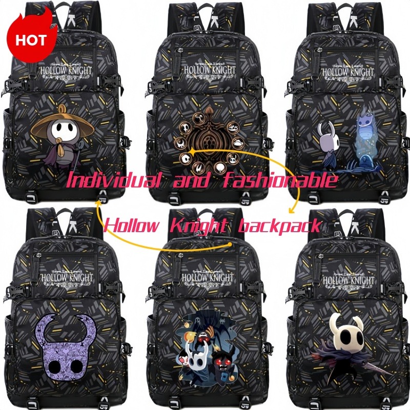 School Backpack Teen - Hollow Knight 배낭 애니메이션 만화 성격