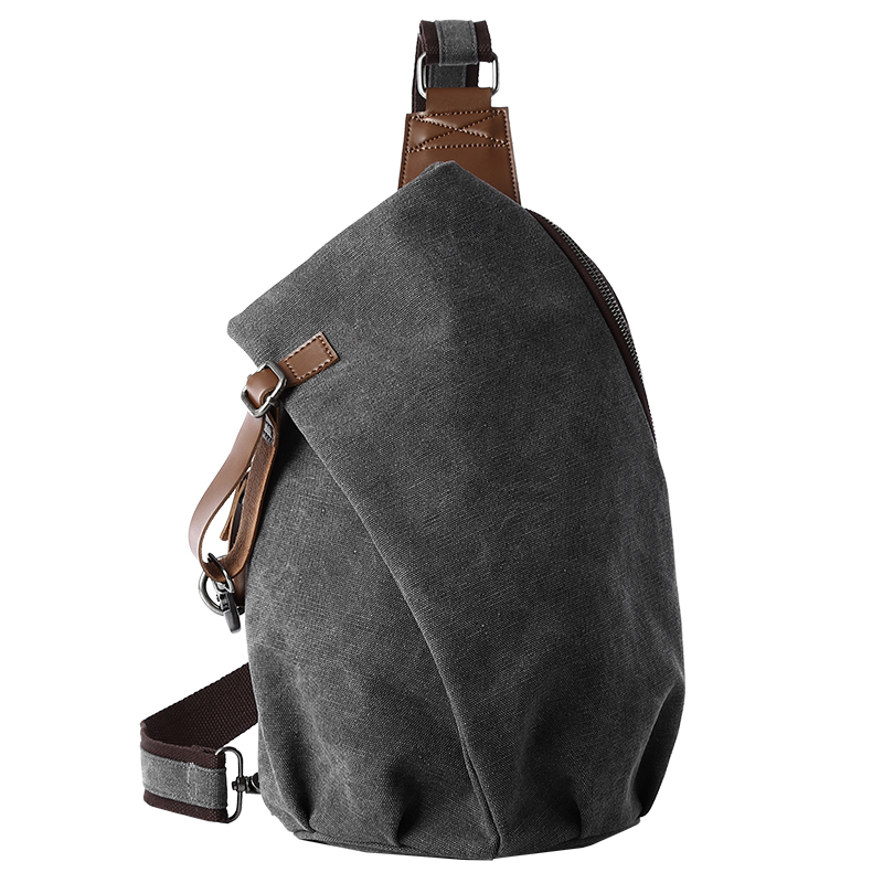 Sling Backpack Shoulder - MTE ELAN 대용량 레트로 캔버스 슬링백