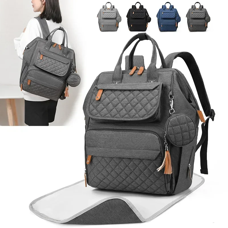 Backpack Diaper Bag - 대용량 엄마 가방 다기능 휴대용 엄마