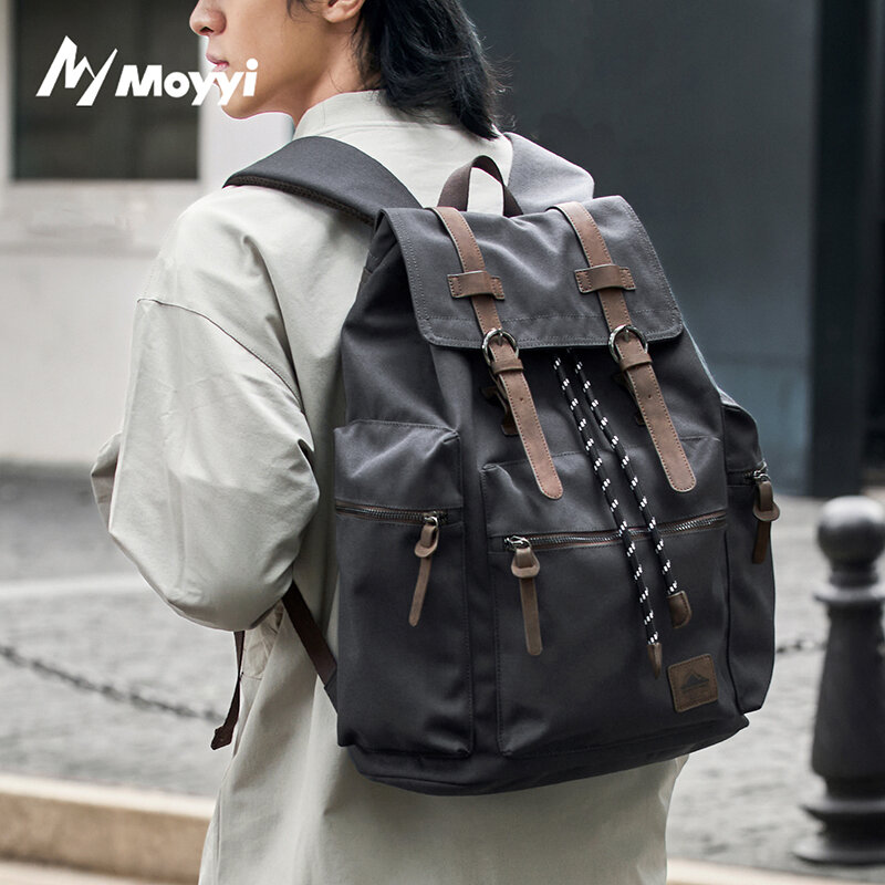 Hiking Backpack Waterproof - MOYYI 27L 남성용 대형 플랩 백팩
