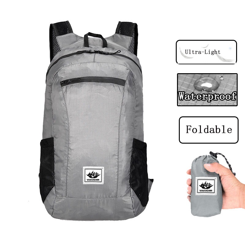 야외 하이킹 가방, 경량 휴대용 배낭, 접이식 방수,  - Foldable Backpack Small 리뷰 및 가격