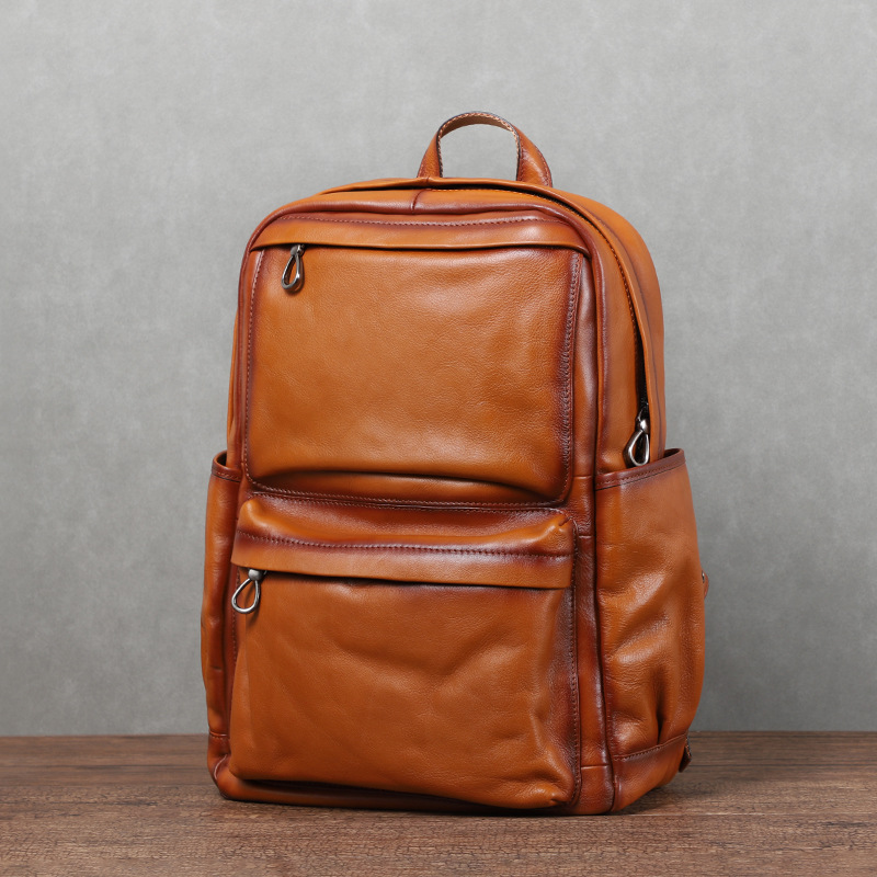 YETTIES 남성용 빈티지 베지터블 태닝 가죽 백팩  - Laptop Backpack 15.6 리뷰 및 가격