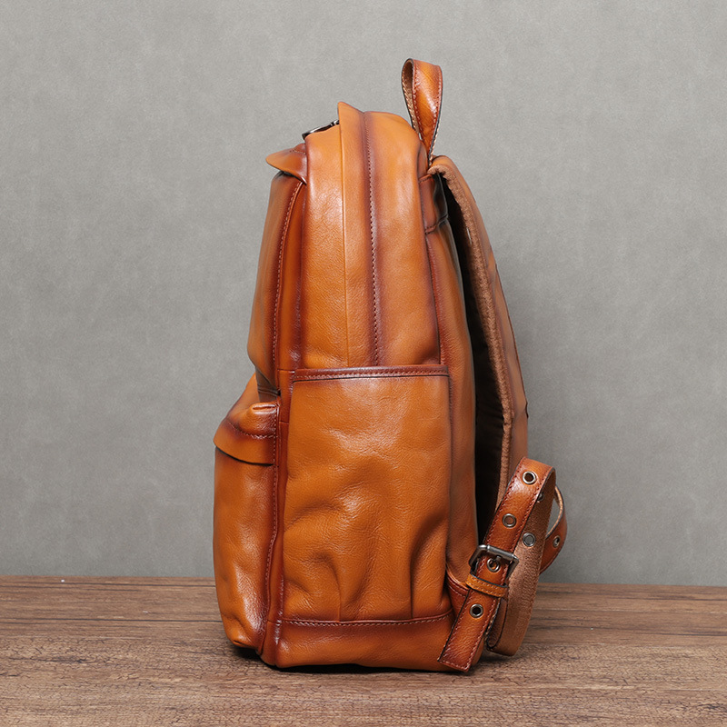 YETTIES 남성용 빈티지 베지터블 태닝 가죽 백팩  - Laptop Backpack 15.6 리뷰 및 가격