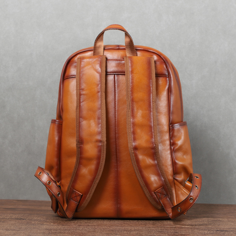 YETTIES 남성용 빈티지 베지터블 태닝 가죽 백팩  - Laptop Backpack 15.6 리뷰 및 가격