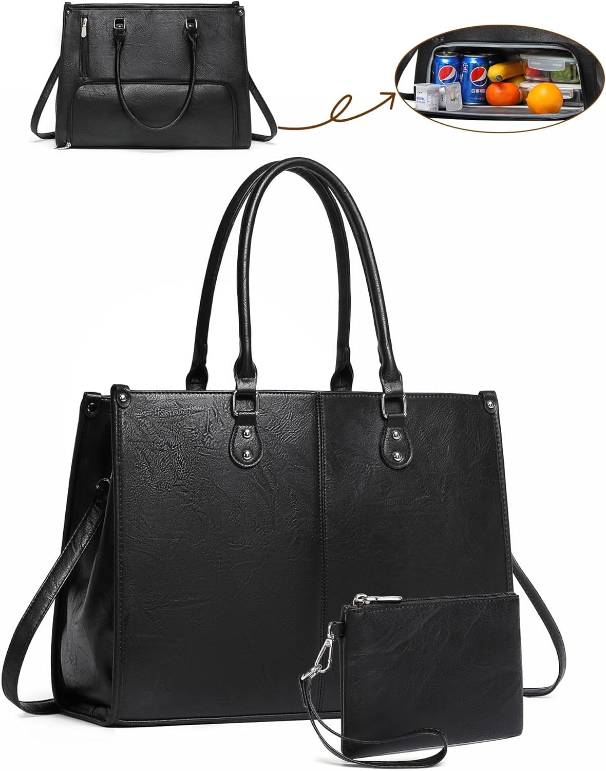 여성 직장인을 위한 2 in 1 노트북 토트백, 보온  - Laptop Backpack 15.6 리뷰 및 가격