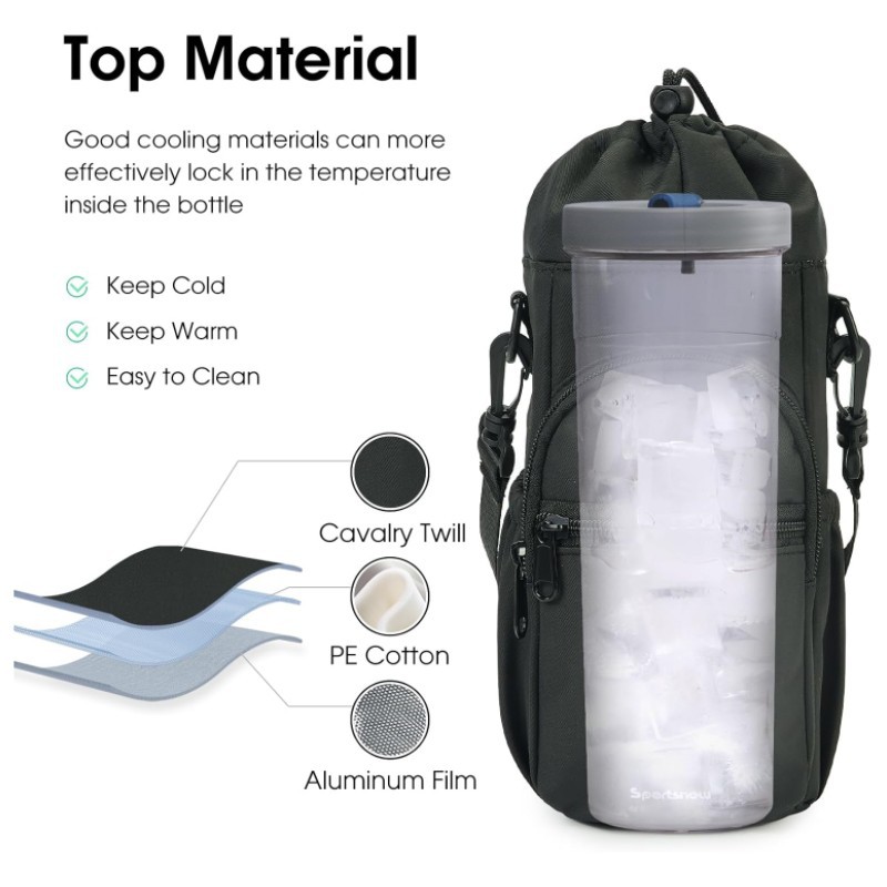 스트랩이있는 물병 홀더 40oz 물병 주머니 절연 물병 - Hydration Pack Outdoor 리뷰 및 가격