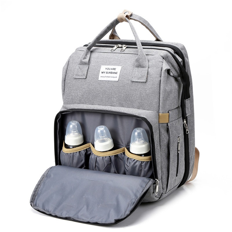 세련된 접이식 아기 침대 겸용 엄마 가방, 대용량 휴대 - Backpack Diaper Bag 리뷰 및 가격