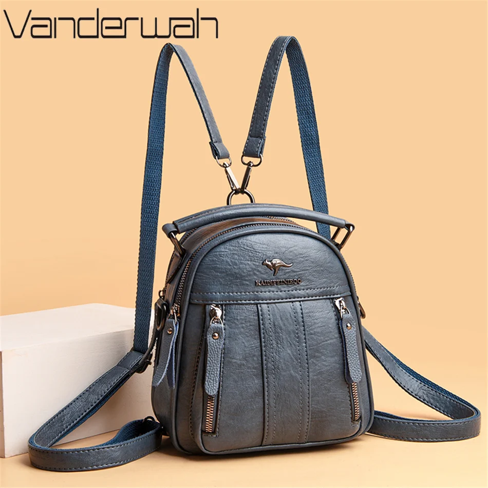 4 인 1 다기능 가죽 백팩 여성용, 숄더백 패션 숙녀 - Mini Backpack Purse 리뷰 및 가격