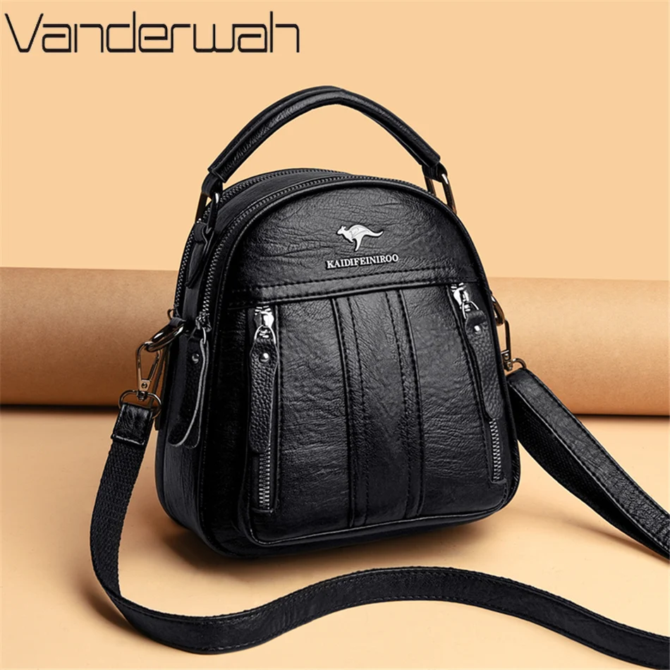 4 인 1 다기능 가죽 백팩 여성용, 숄더백 패션 숙녀 - Mini Backpack Purse 리뷰 및 가격
