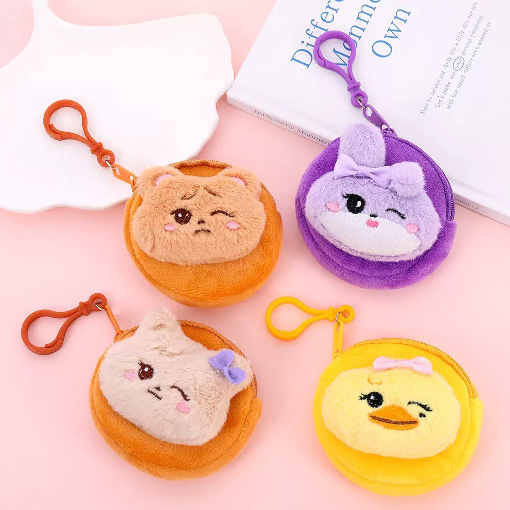 새로운 귀여운 봉제 동전 지갑 열쇠고리 귀여운 토끼 곰 - Mini Backpack Purse 리뷰 및 가격