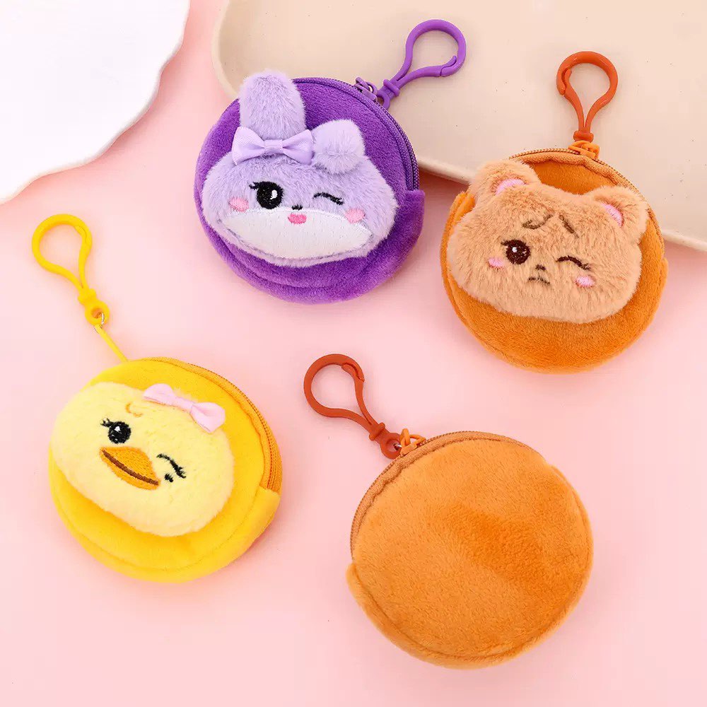 새로운 귀여운 봉제 동전 지갑 열쇠고리 귀여운 토끼 곰 - Mini Backpack Purse 리뷰 및 가격