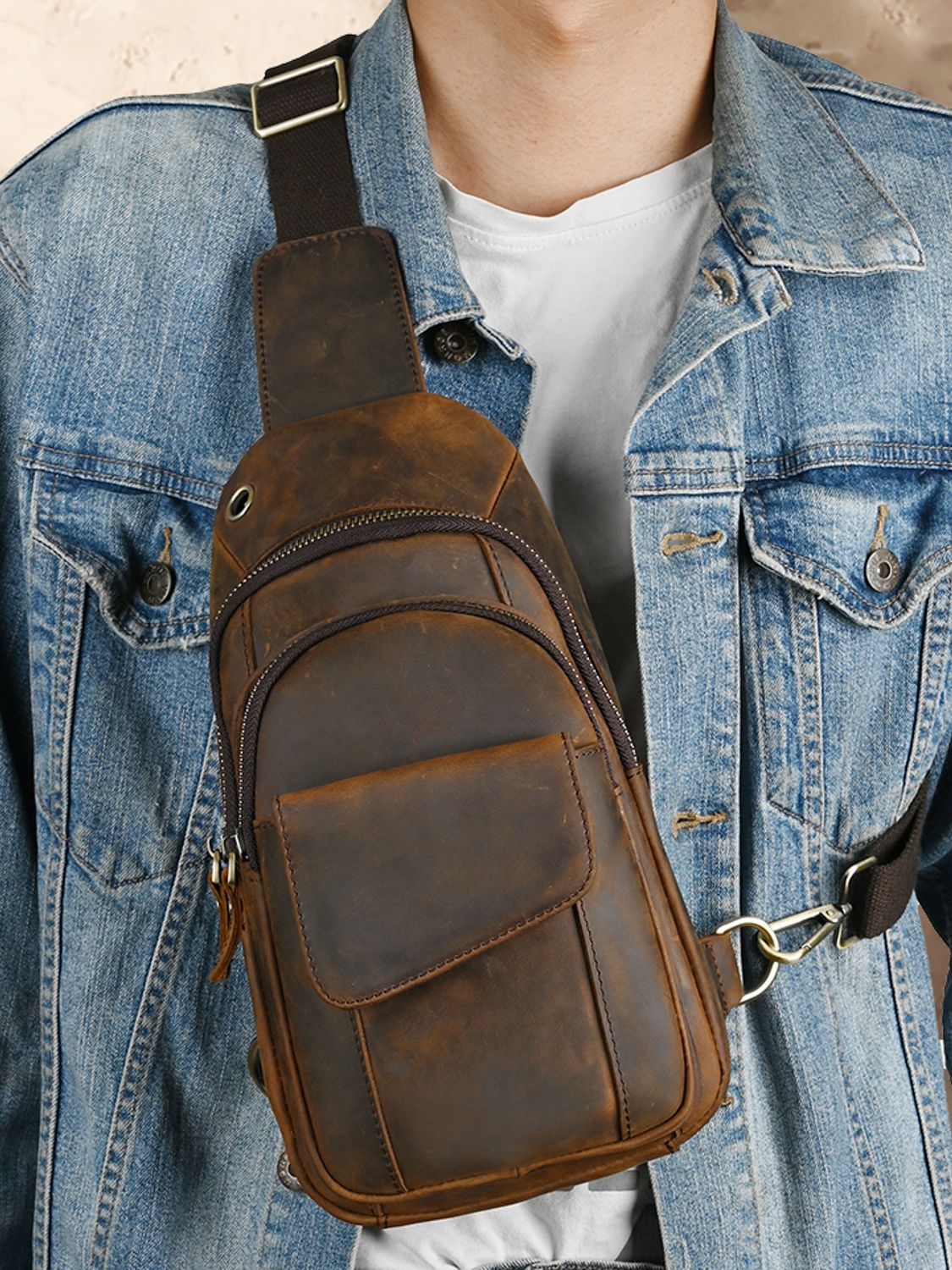디자이너 럭셔리 다기능 남성 가슴 가방 대용량 야외 남 - Sling Backpack Shoulder 리뷰 및 가격