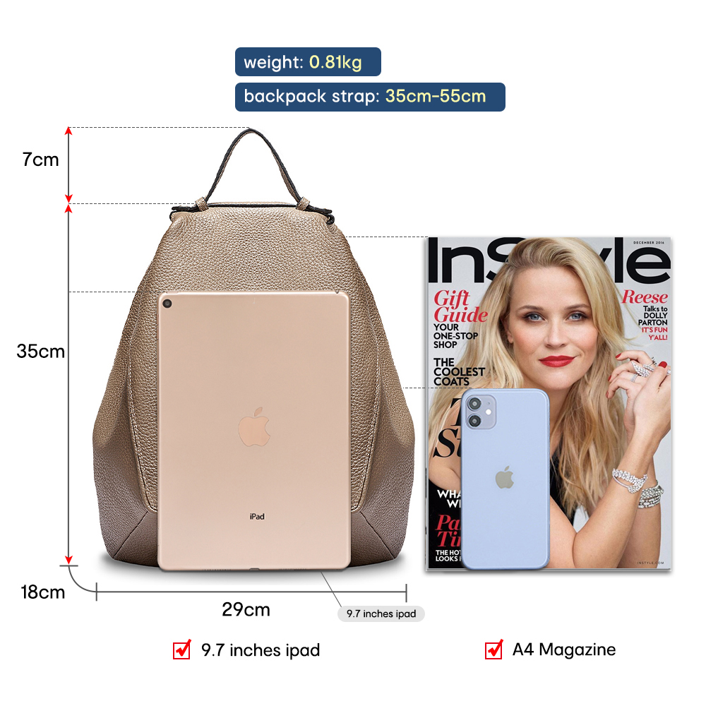 Zency 여성 100% 정품 가죽 도난 방지 배낭 여 - Travel Backpack Anti Theft 리뷰 및 가격