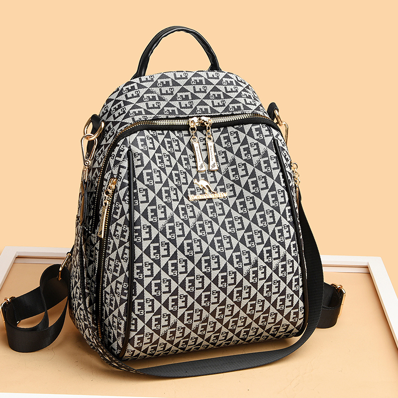 레터 프린트 여성 숄더백, 대용량 학생 가방, 레트로  - Fashion Backpack Women 리뷰 및 가격