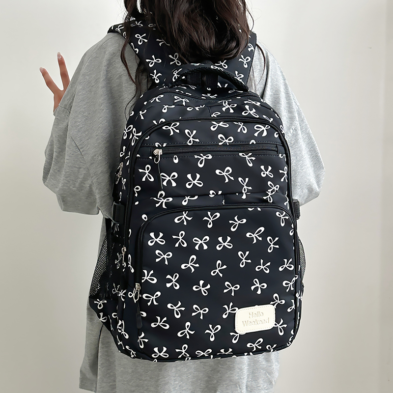 3Pcs 귀여운 리본 프린트 백팩(슬링팩 및 보관 가방 - Sling Backpack Shoulder 리뷰 및 가격