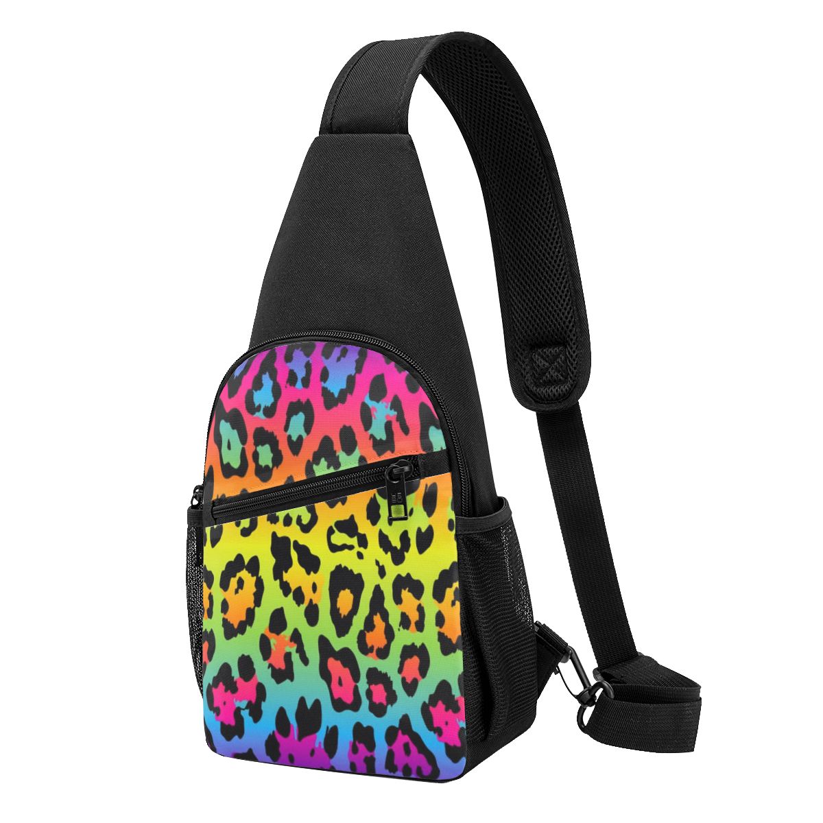 레인보우 레오파드 프린트 가슴 가방 남성 슬링 크로스바 - Sling Backpack Shoulder 리뷰 및 가격