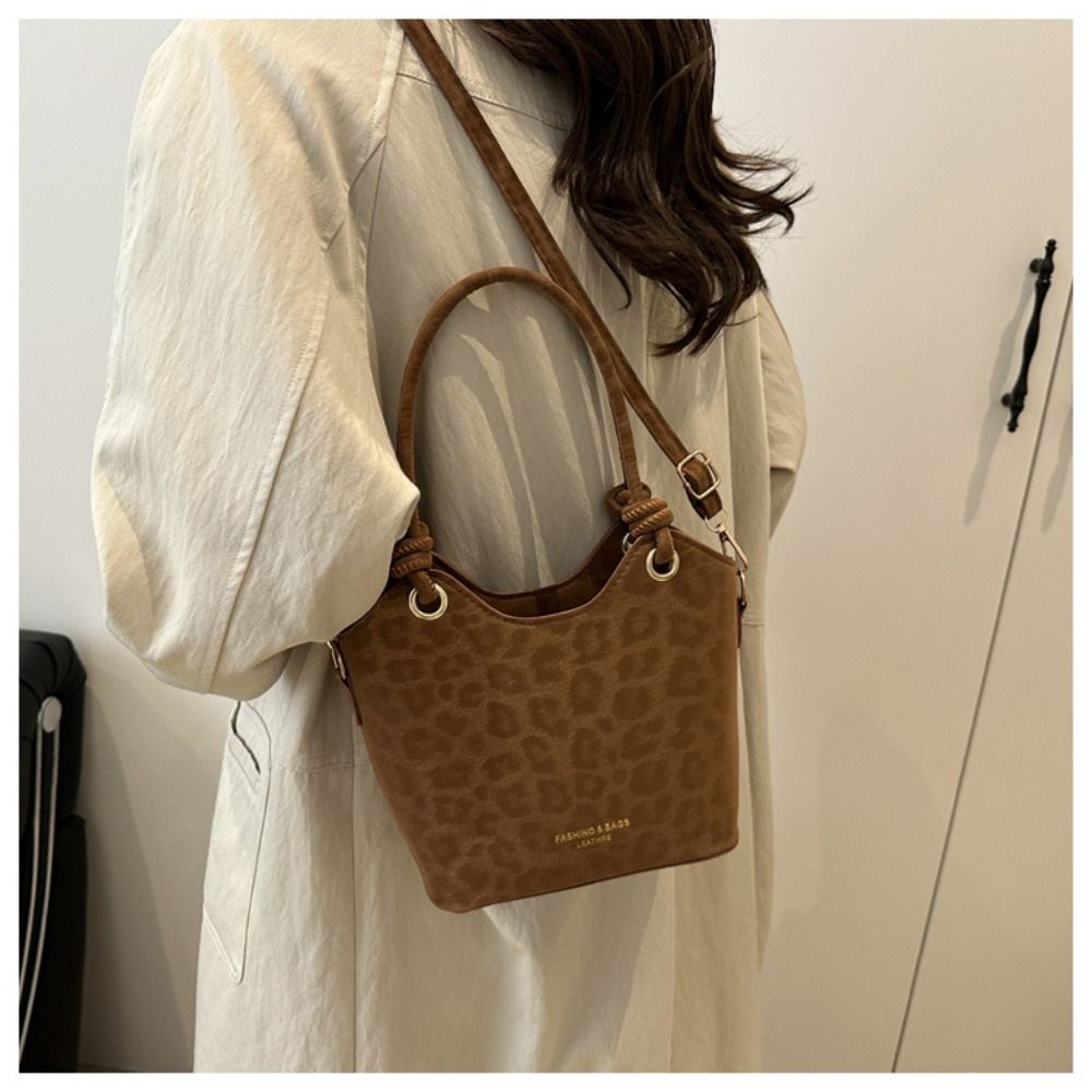 휴대용 레오파드 프린트 숄더 버킷백 대용량 빈티지 사이 - Leather Backpack Vintage 리뷰 및 가격
