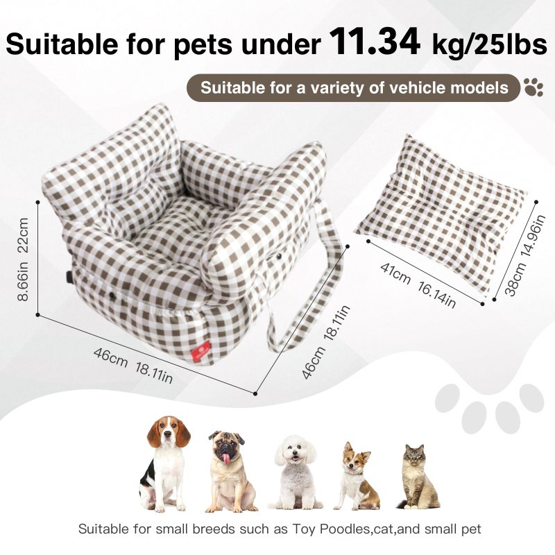 강아지 카시트 침대 다기능 애완동물 여행 백팩 침대 얇 - Foldable Backpack Small 리뷰 및 가격