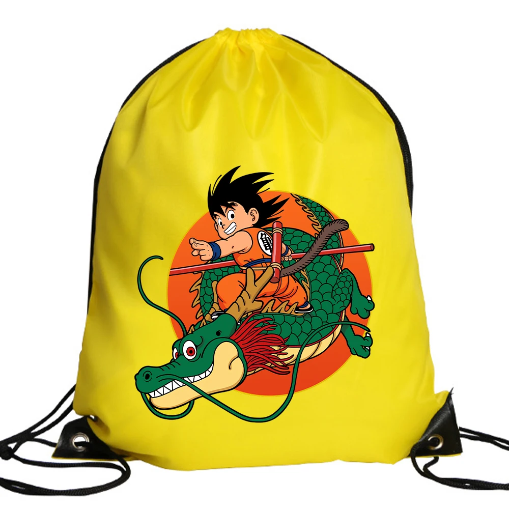 드래곤볼 폴리에스터 드로스트링 백 손오공 짐 스포츠 백 - Drawstring Gym Bag 리뷰 및 가격
