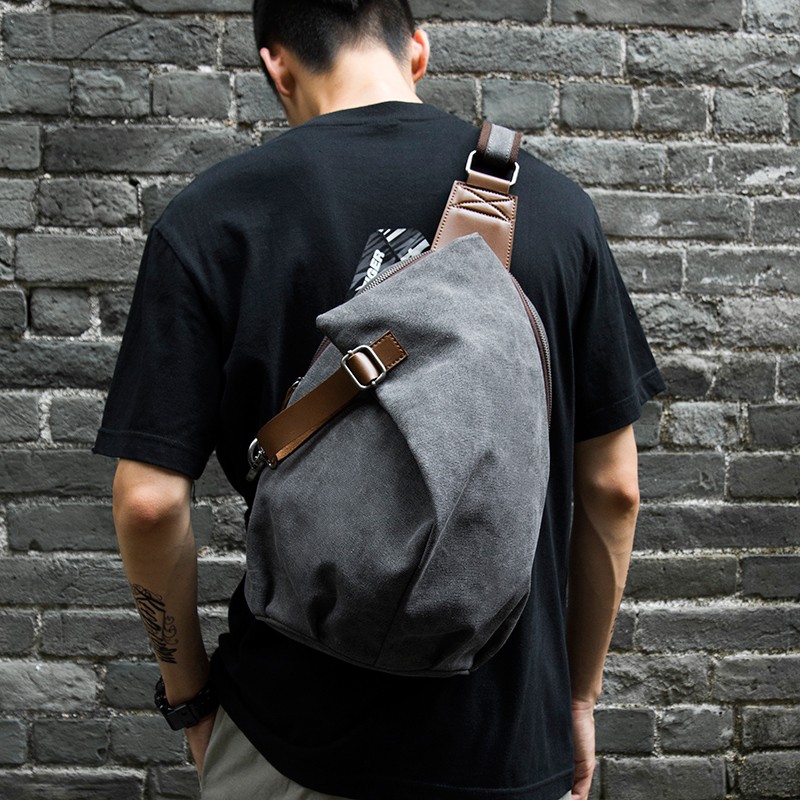 MTE ELAN 대용량 레트로 캔버스 슬링백 남성 가죽 - Sling Backpack Shoulder 리뷰 및 가격