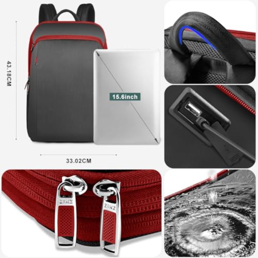 슬림하고 확장 가능한 15 15.6 16인치 노트북 백 - Travel Backpack Anti Theft 리뷰 및 가격