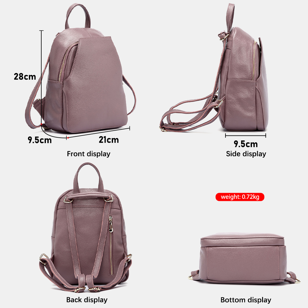 Zency Charm 여성 배낭 100% 정품 가죽 도 - Travel Backpack Anti Theft 리뷰 및 가격
