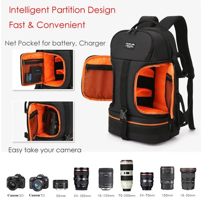 방수 비디오 카메라 백팩, 반사 스트라이프, 충격 방지 - Laptop Backpack 15.6 리뷰 및 가격