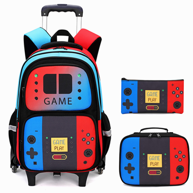 3PCS 어린이용 롤링 백팩 (남아용 게이머 롤러 휠  - School Backpack Teen 리뷰 및 가격