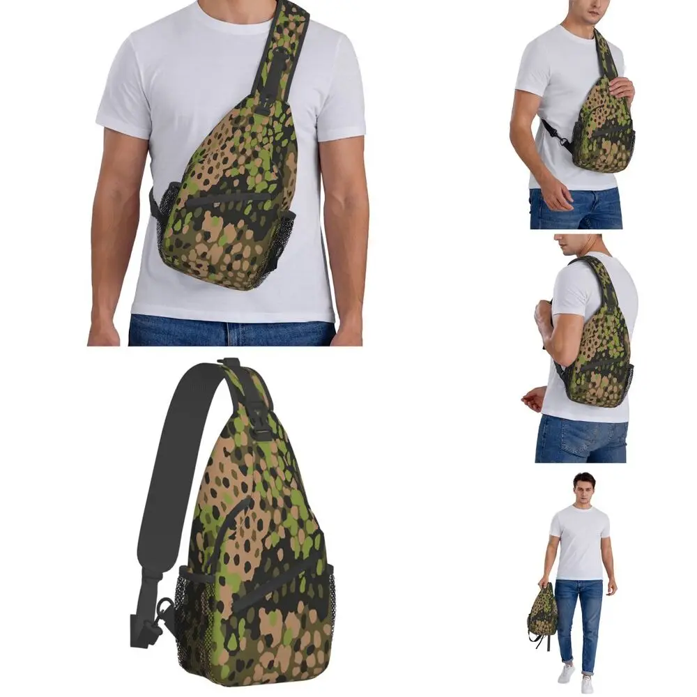 WW2 SS Erbsentarn 위장 크로스바디 슬링백 - Sling Backpack Shoulder 리뷰 및 가격