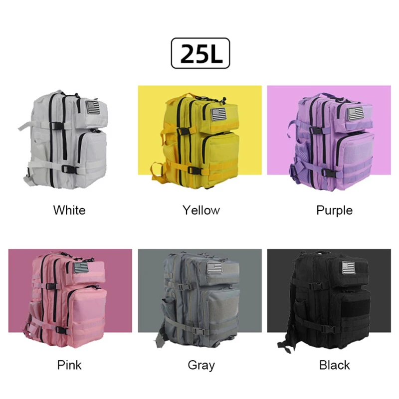 남성 여성을위한 25L/45L 3P 전술 배낭 핑크 야 - Rucksack Military Style 리뷰 및 가격