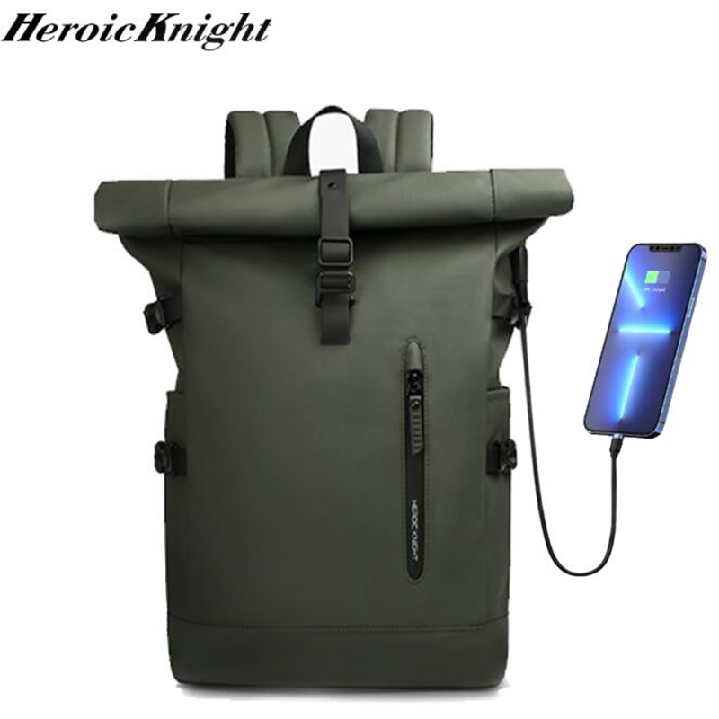 Heroic Knight 남성용 배낭 야외 여행 롤업  - Laptop Backpack 15.6 리뷰 및 가격