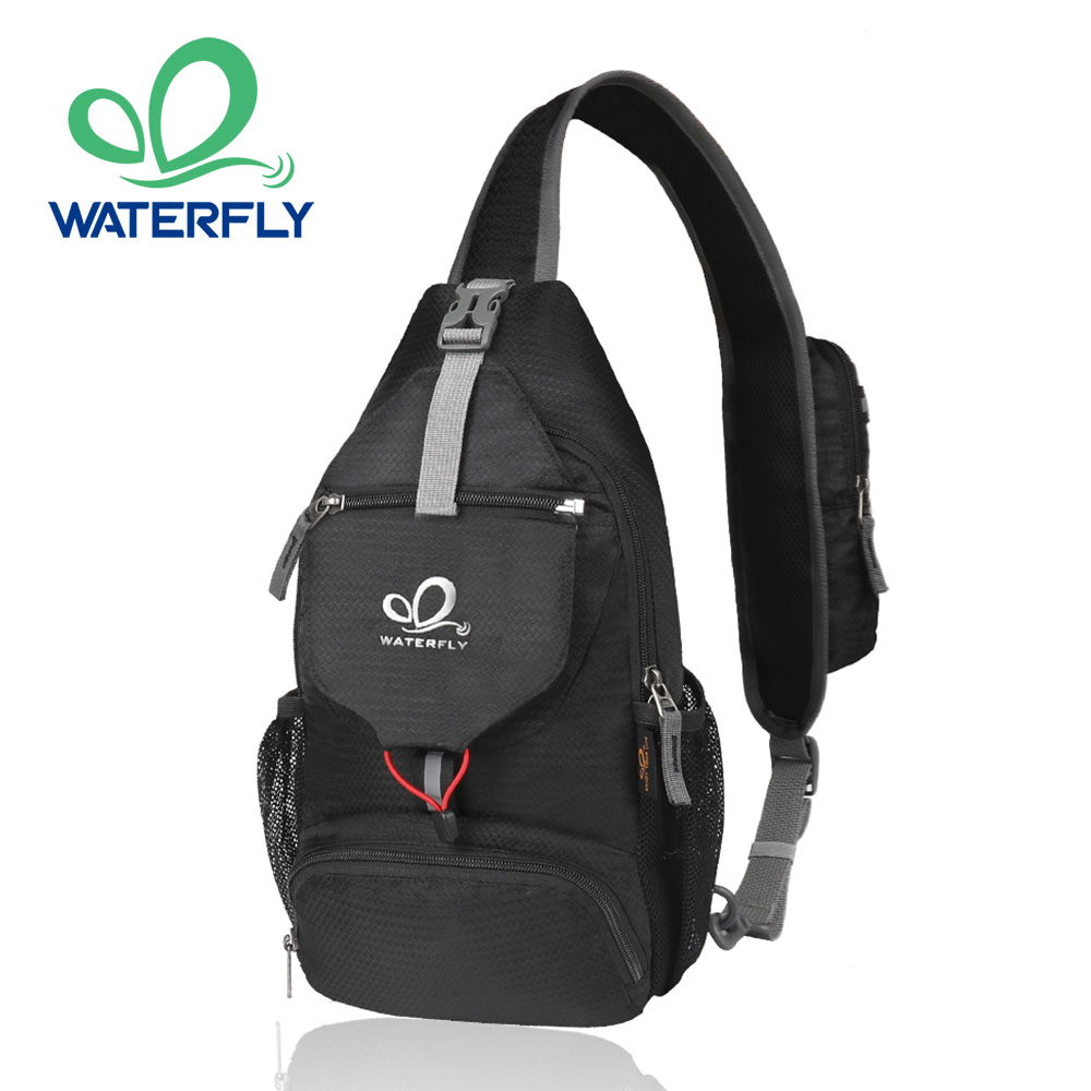WATERFLY 체스트 백, 숄더 소형 크로스바디 백, - Sling Backpack Shoulder 리뷰 및 가격