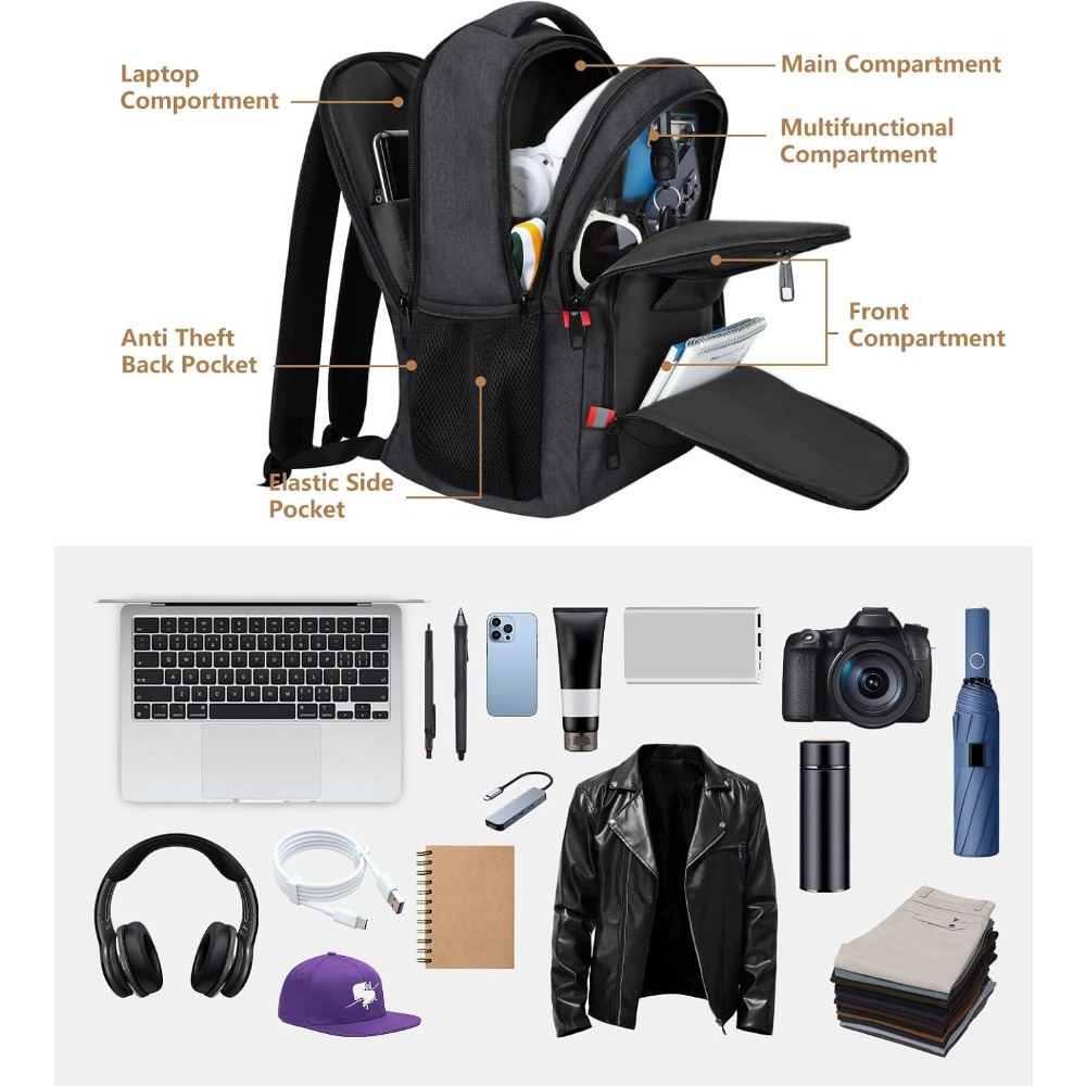 십대 및 여행용 남성용 학교 백팩, 강화된 스트랩이 있 - Laptop Backpack 15.6 리뷰 및 가격